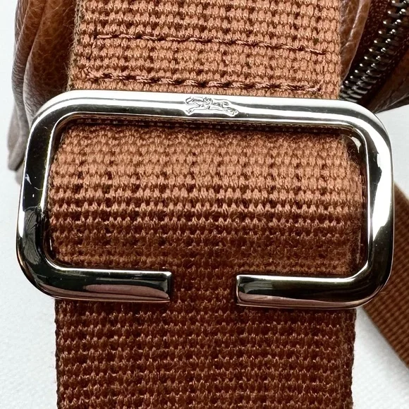 Longchamp le foulonne S camera bag caramel leather crossbody purse 20043021F72 - Picture 4 of 9